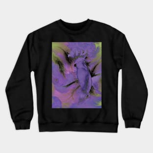 LILAC VIOLET PARROT COCKATOO EXOTIC TROPICAL POSTER PRINT Crewneck Sweatshirt